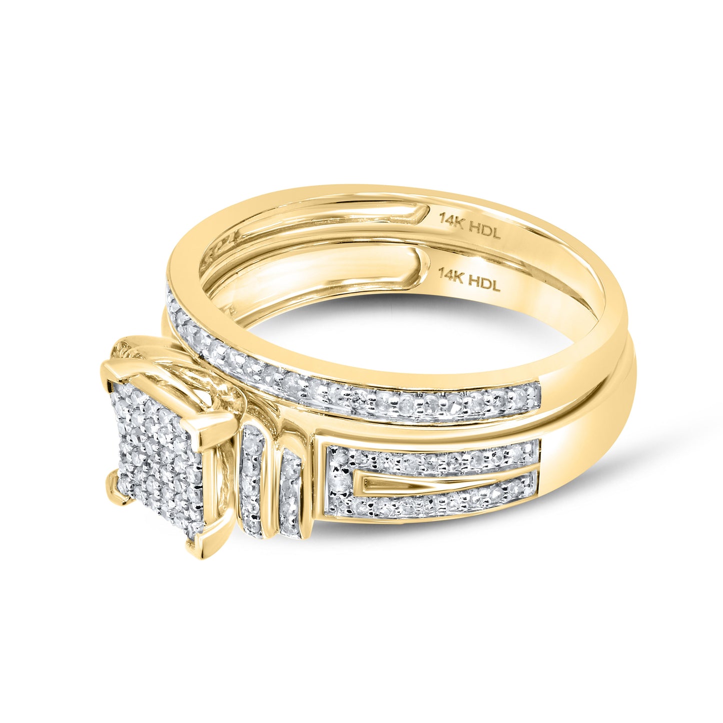 14K YELLOW GOLD DIAMOND RING 0.36 CTW