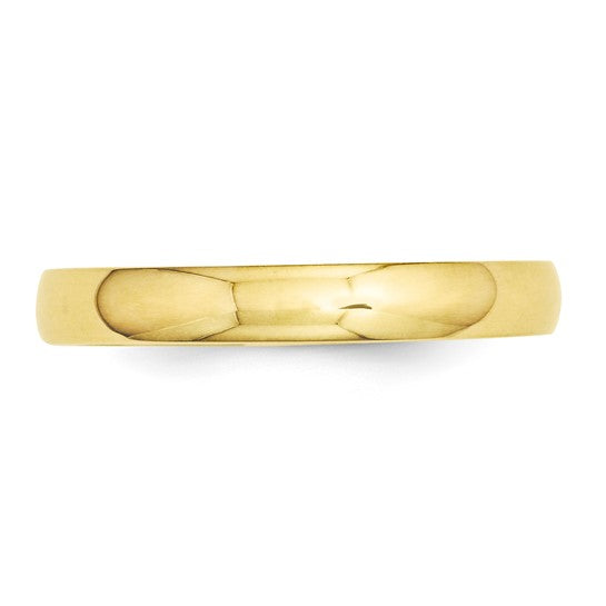 14kt Yellow Gold 3mm Half-Round Wedding Band Size 4