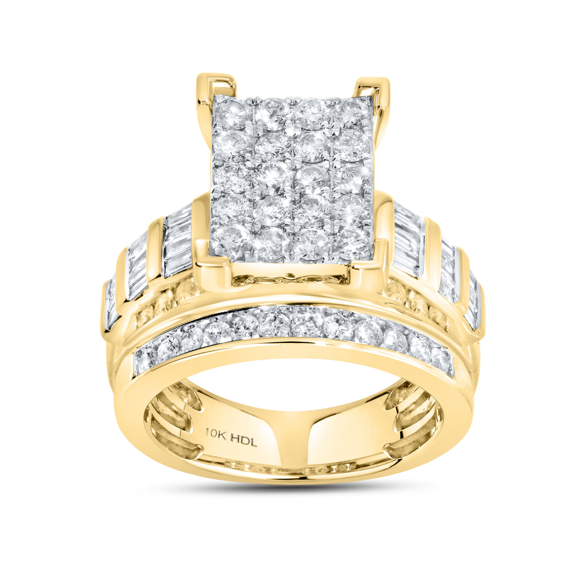 10k Yellow Gold 1.75 ctw diamond ring