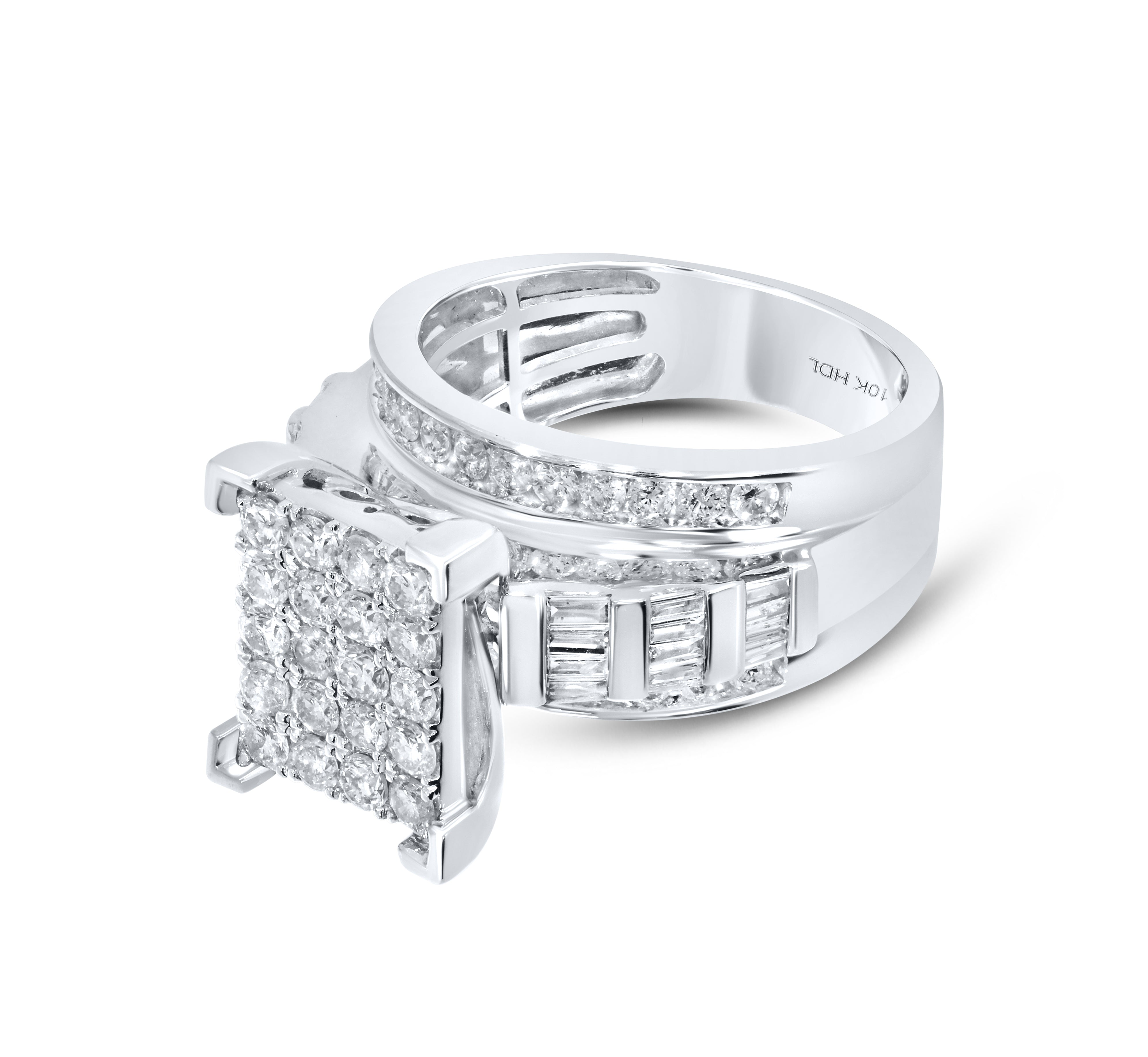 10kt White Gold 1.75 CTW Ladies Diamond Ring