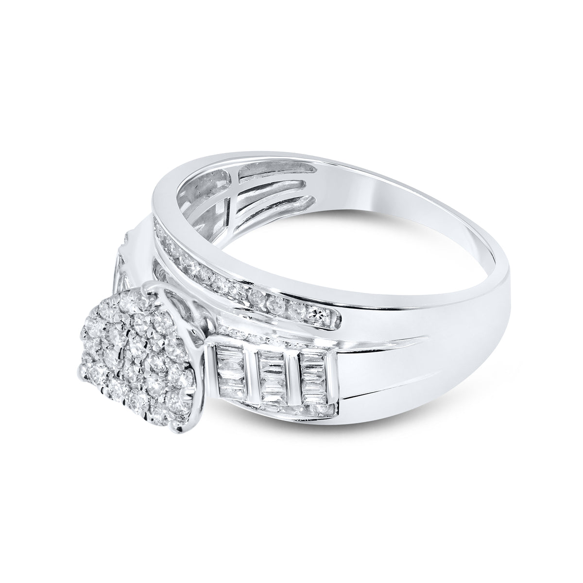 10kt White Gold 0.43 CTW Natural Diamond Ring