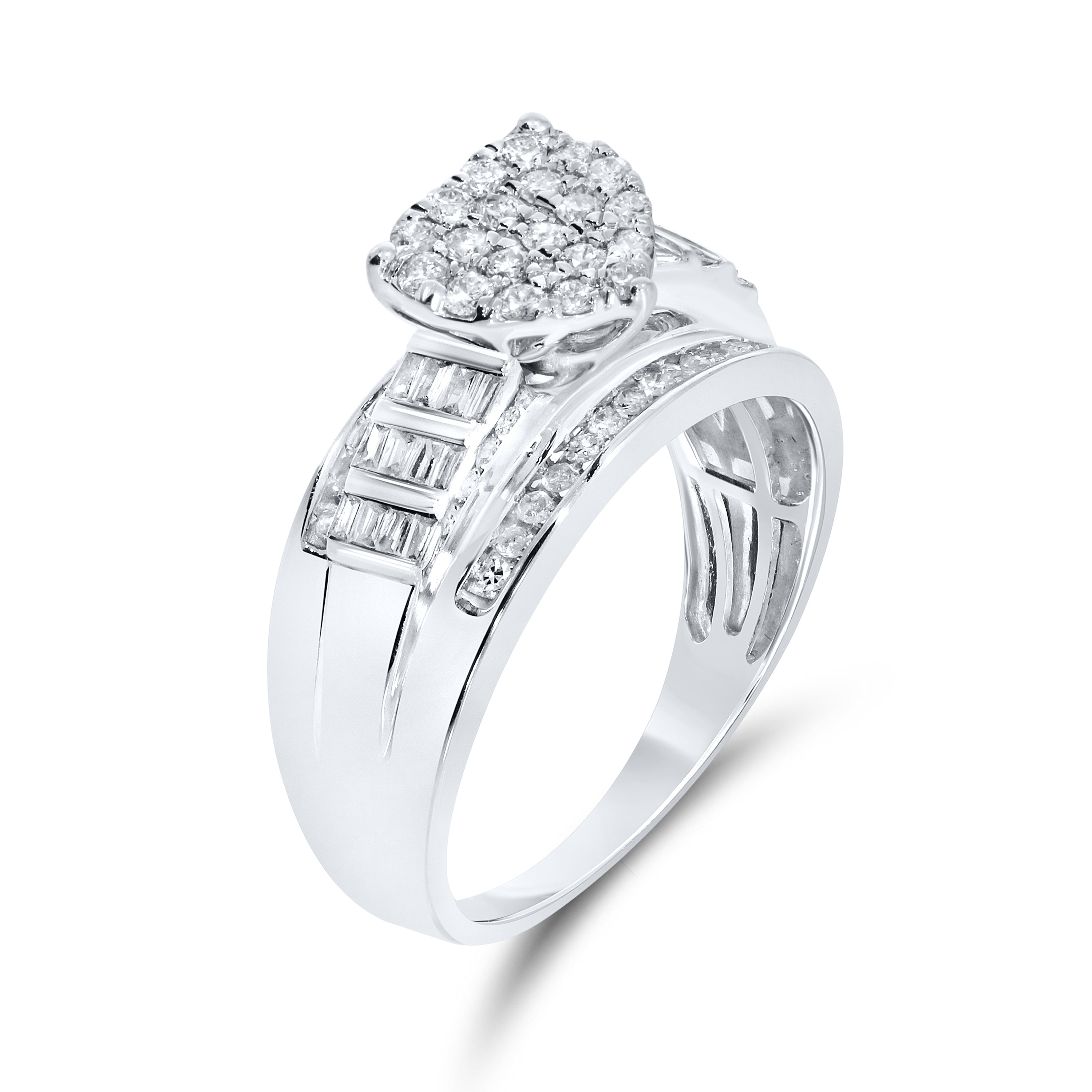 10kt White Gold 0.43 CTW Natural Diamond Ring