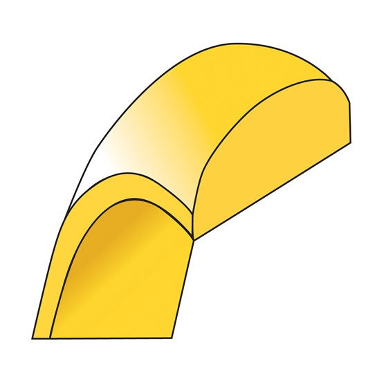 14kt Yellow Gold 3mm Half-Round Wedding Band Size 7.5