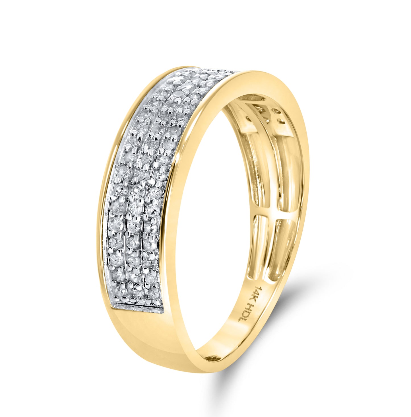 14K YELLOW GOLD DIAMOND RING 0.47 CTW