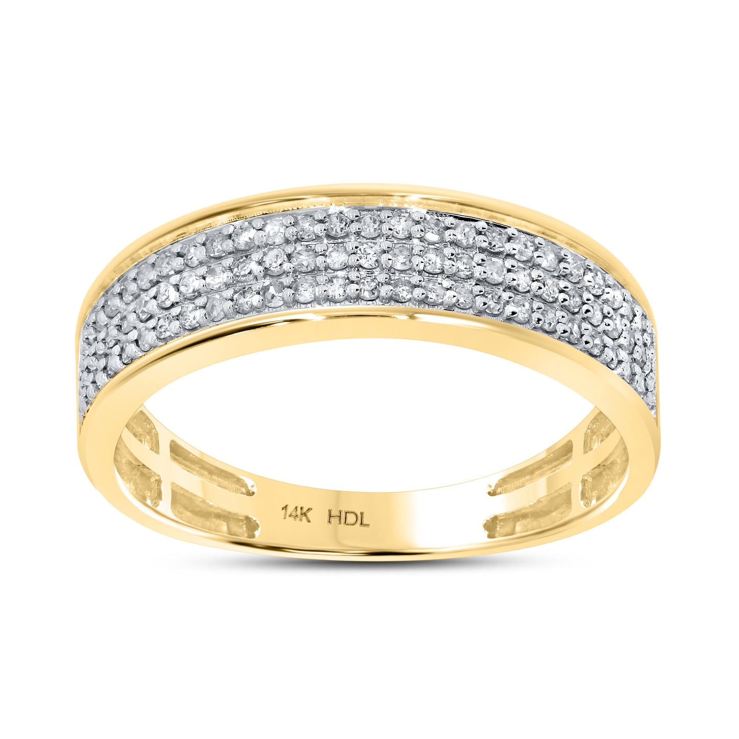 14K YELLOW GOLD DIAMOND RING 0.47 CTW