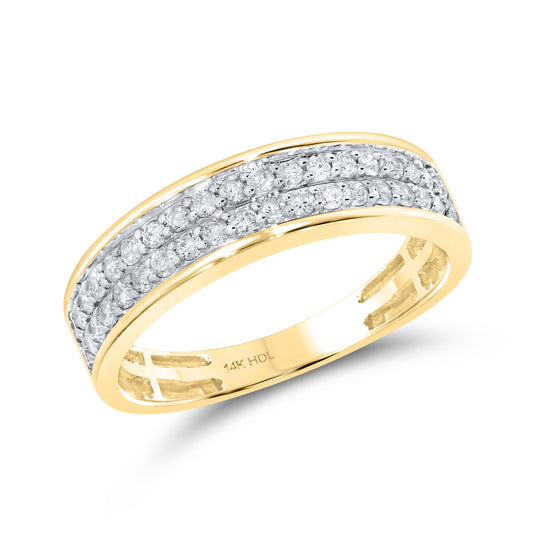 14K YELLOW GOLD DIAMOND RING 0.75 CTW