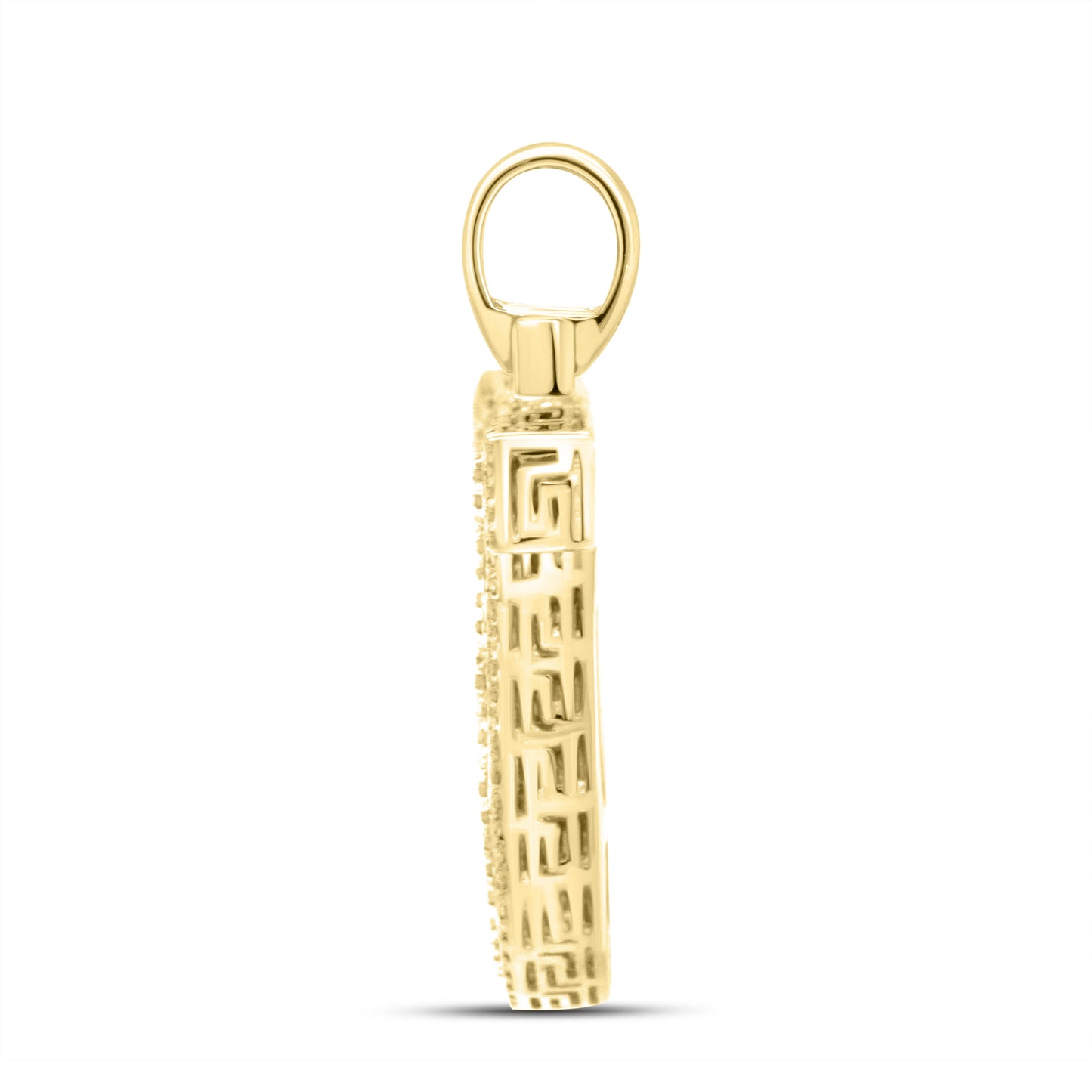 10k yellow gold 0.66 CTW Diamond Initial U Charm