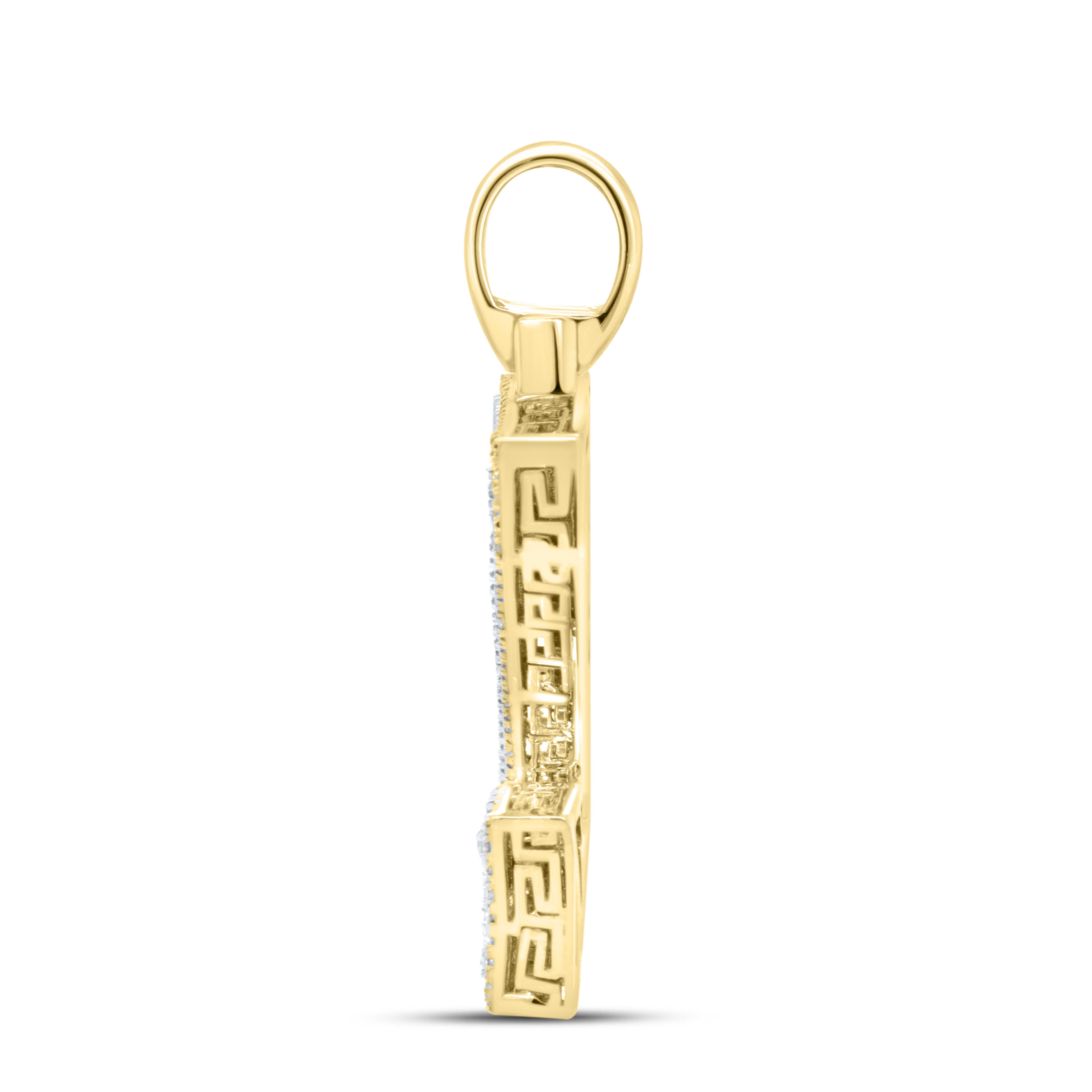 10k Yellow gold 0.81 CTW Diamond Initial Z Charm
