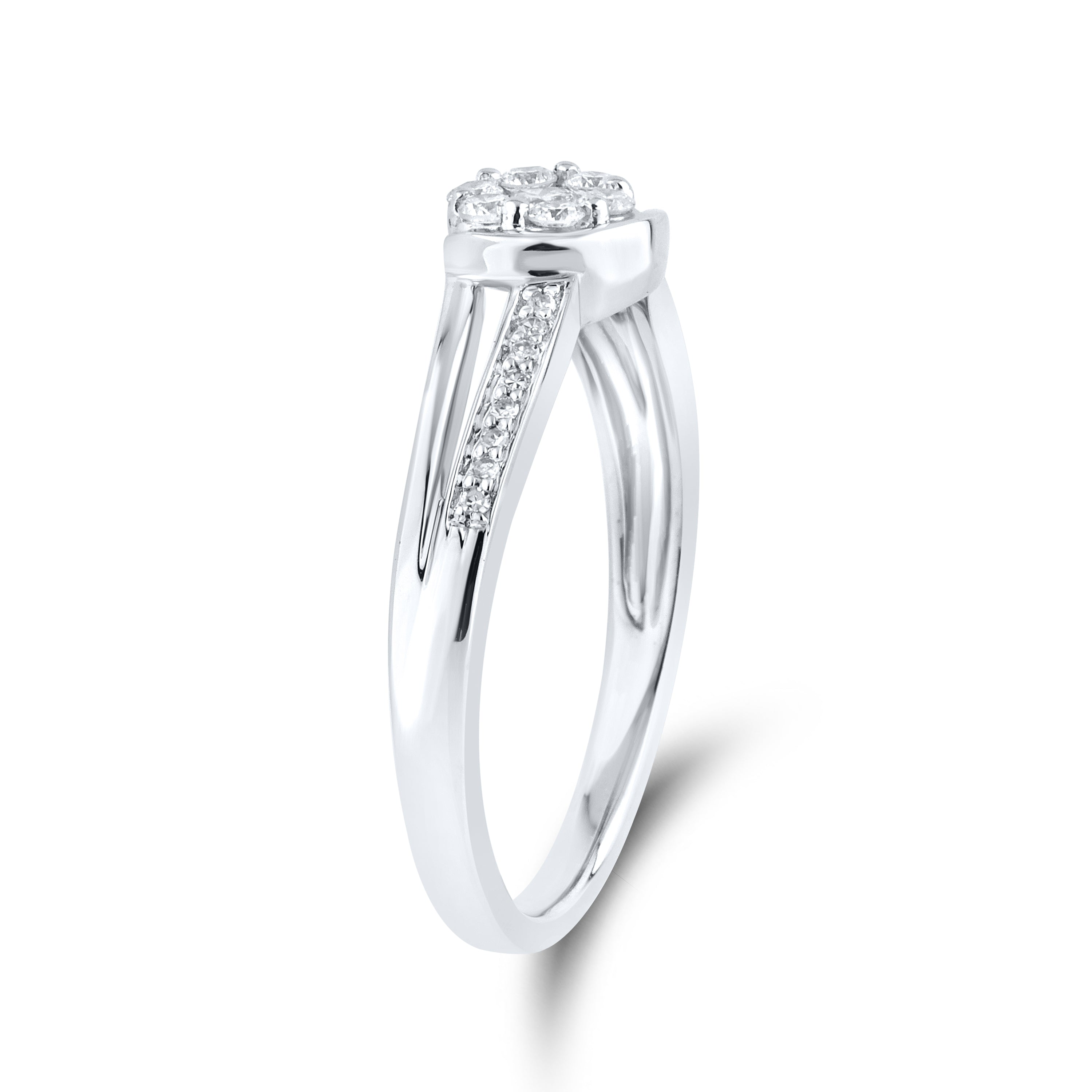 10kt White gold 0.20 CTW Fashion Diamond ring