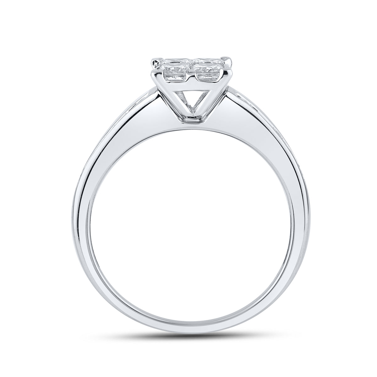 14kt White Gold 1.97 CTW Natural Diamond bridal trio set