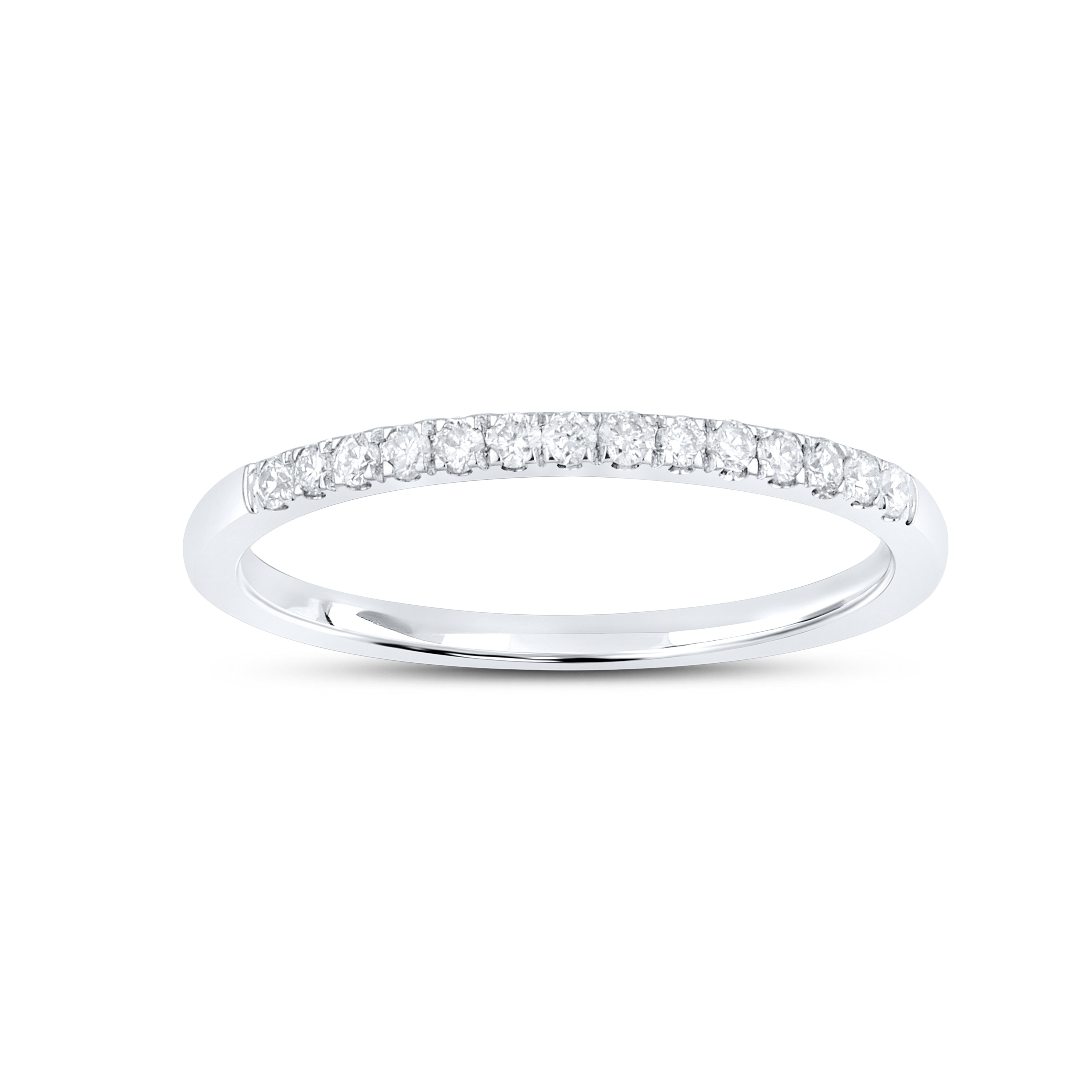 14KT WHITE GOLD 0.85 CTW NATURAL DIAMOND BRIDAL SET 0.85 CTW