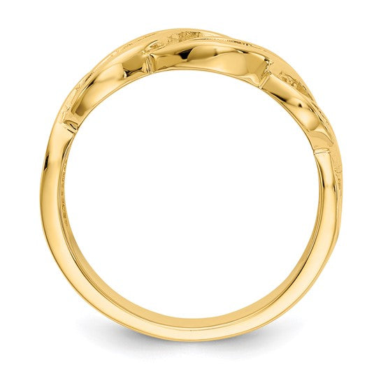 14kt Yellow Gold Infinity Ring