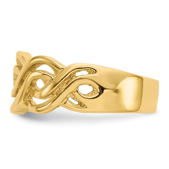 14kt Yellow Gold Infinity Ring