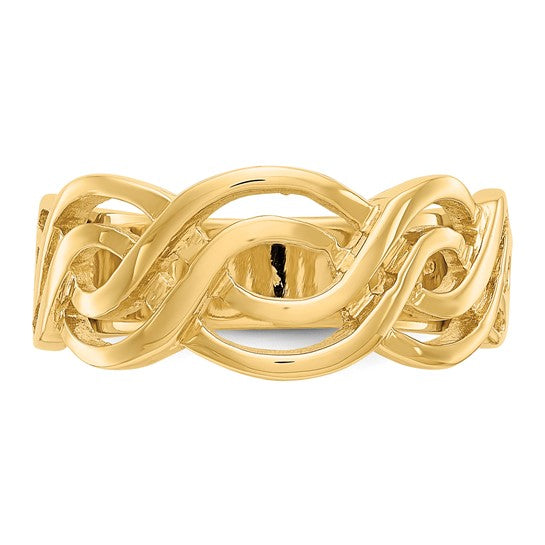 14kt Yellow Gold Infinity Ring