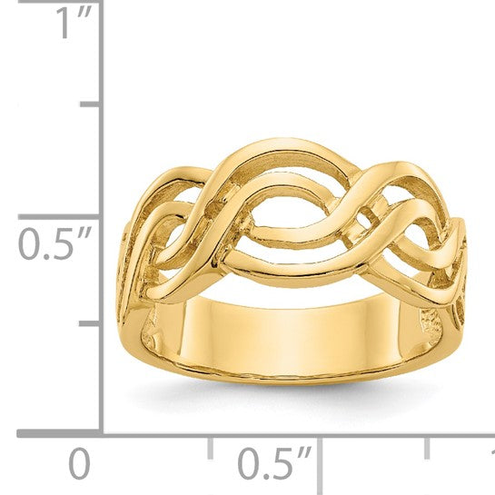 14kt Yellow Gold Infinity Ring