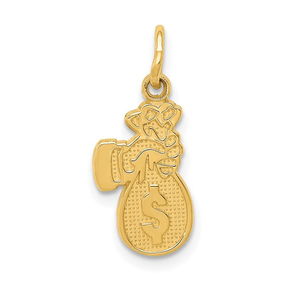 14kt Yellow Gold Money Bag Charm