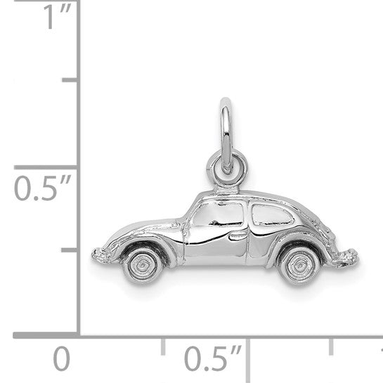 14kt White Gold Car Charm