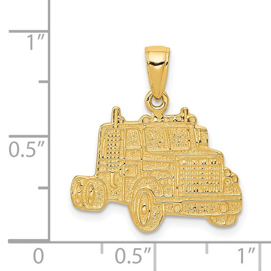 14kt Yellow Gold Truck Cab Pendant