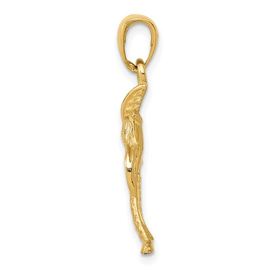 14kt Yellow Gold Palm Tree Pendant