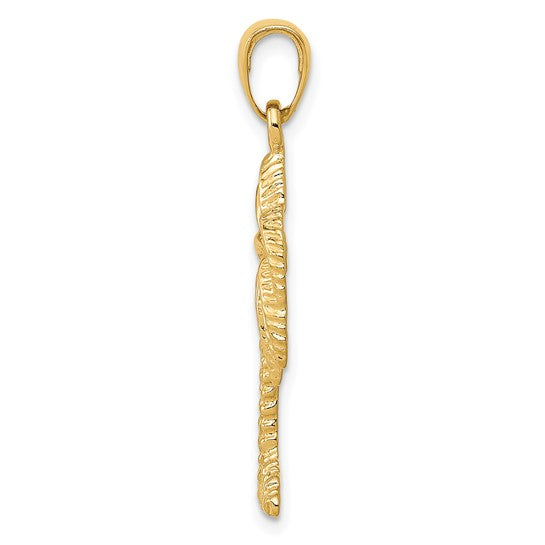14kt Yellow Gold Palm Tree Pendant