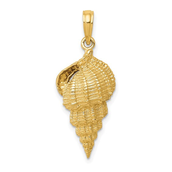 14kt Yellow Gold Conch Shell Pendant