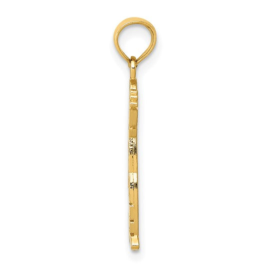 14kt Yellow Gold Boy Pendant