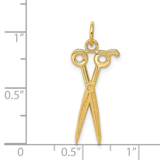 14kt Yellow Gold Scissors Charm