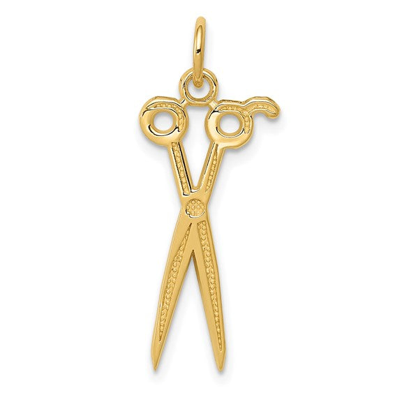 14kt Yellow Gold Scissors Charm