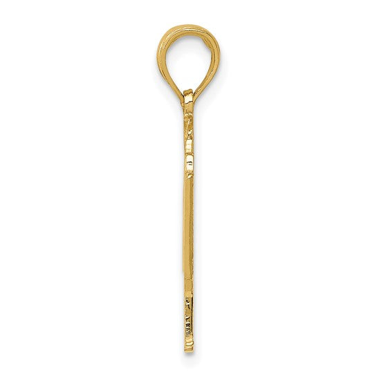 14kt Yellow Gold Piano Pendant