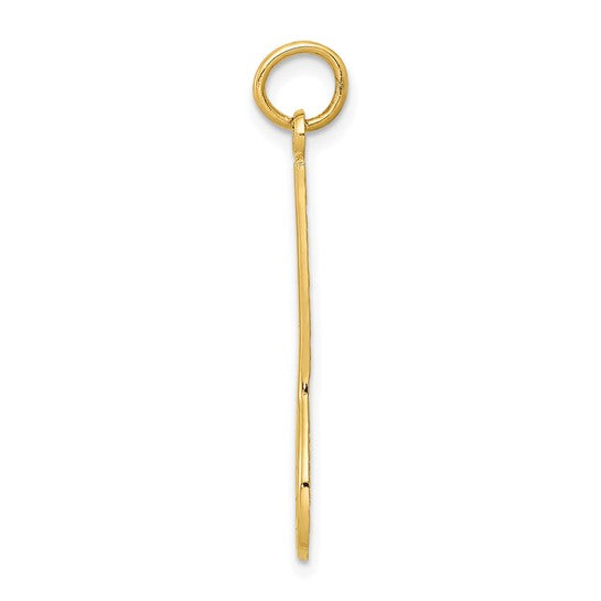 14kt Yellow Gold Lacrosse Charm