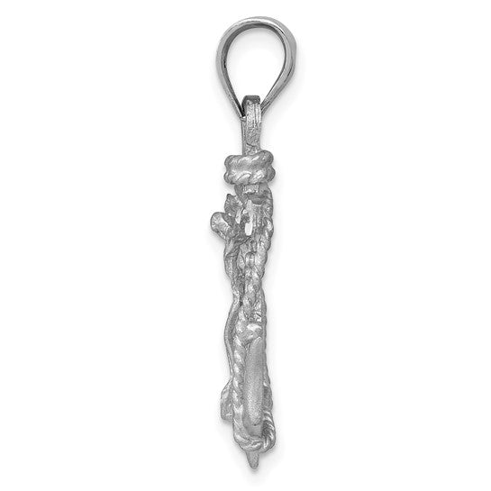 14kt White Gold Mariners Cross Pendant