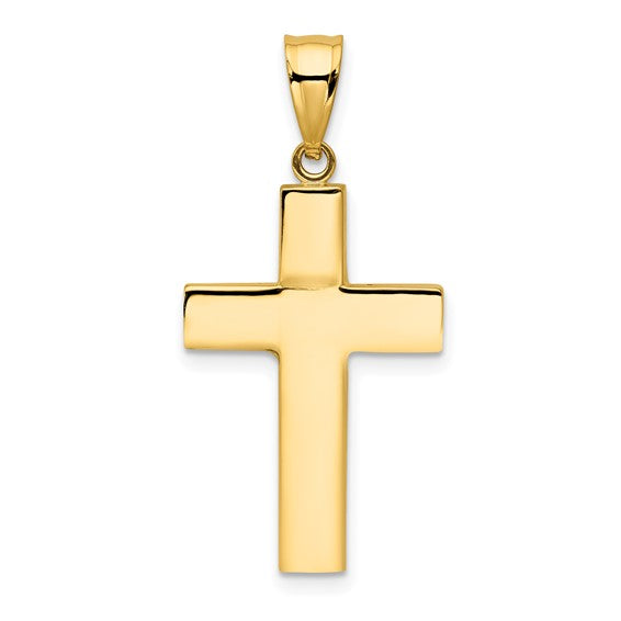 14kt Yellow Gold Hollow Cross Pendant