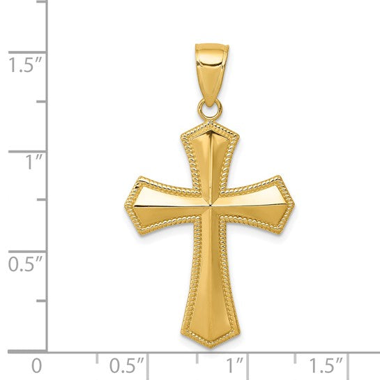 14kt Yellow Gold Passion Cross Pendant