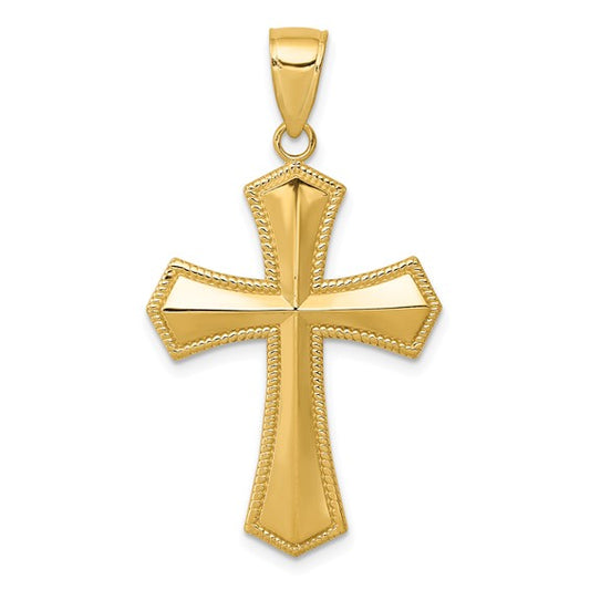 14kt Yellow Gold Passion Cross Pendant
