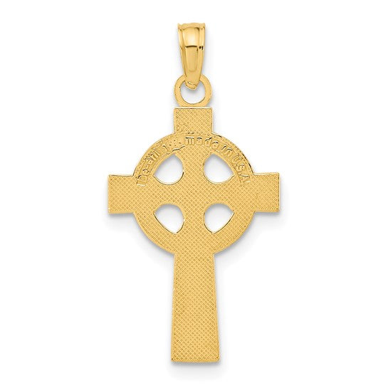14kt Yellow Gold Celtic Cross Pendant