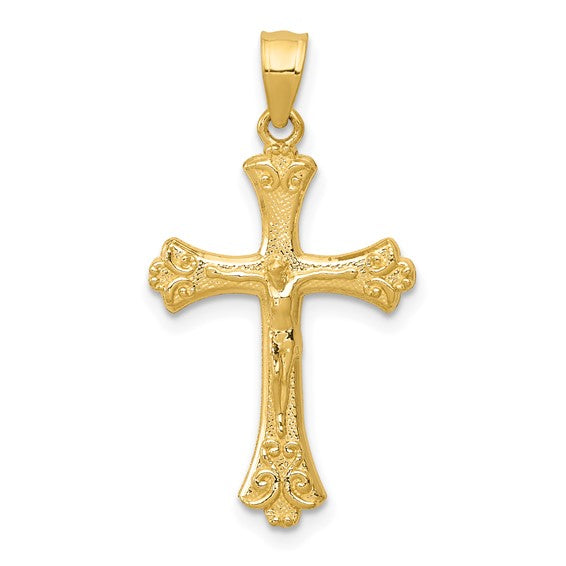 14kt Yellow Gold Crucifix Pendant