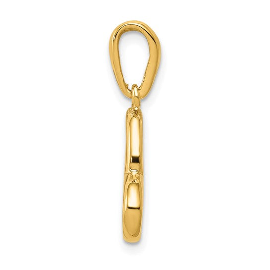 14kt Yellow Gold Polished Heart Pendant