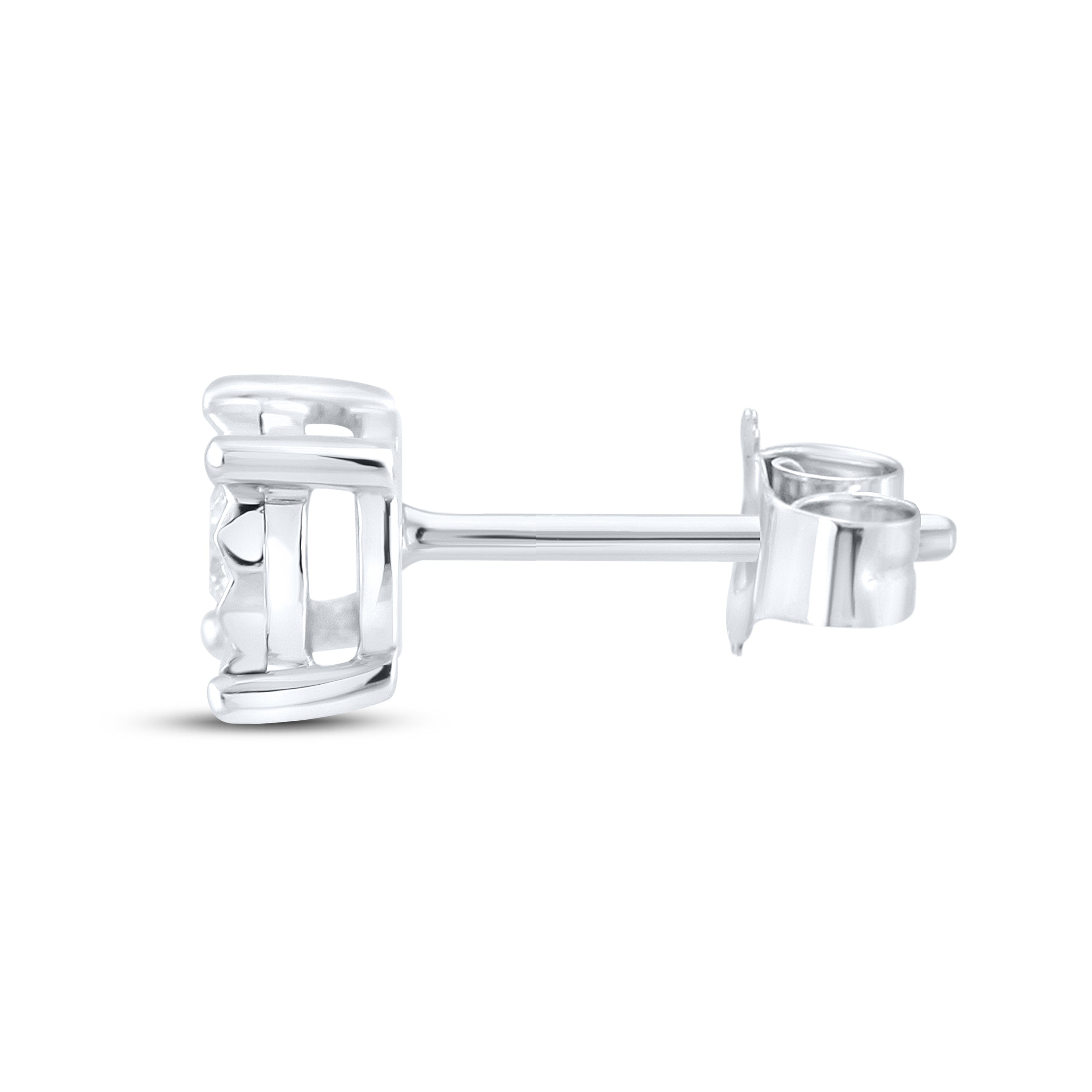 14kt White Gold 0.10ctw Lab Diamond Studs