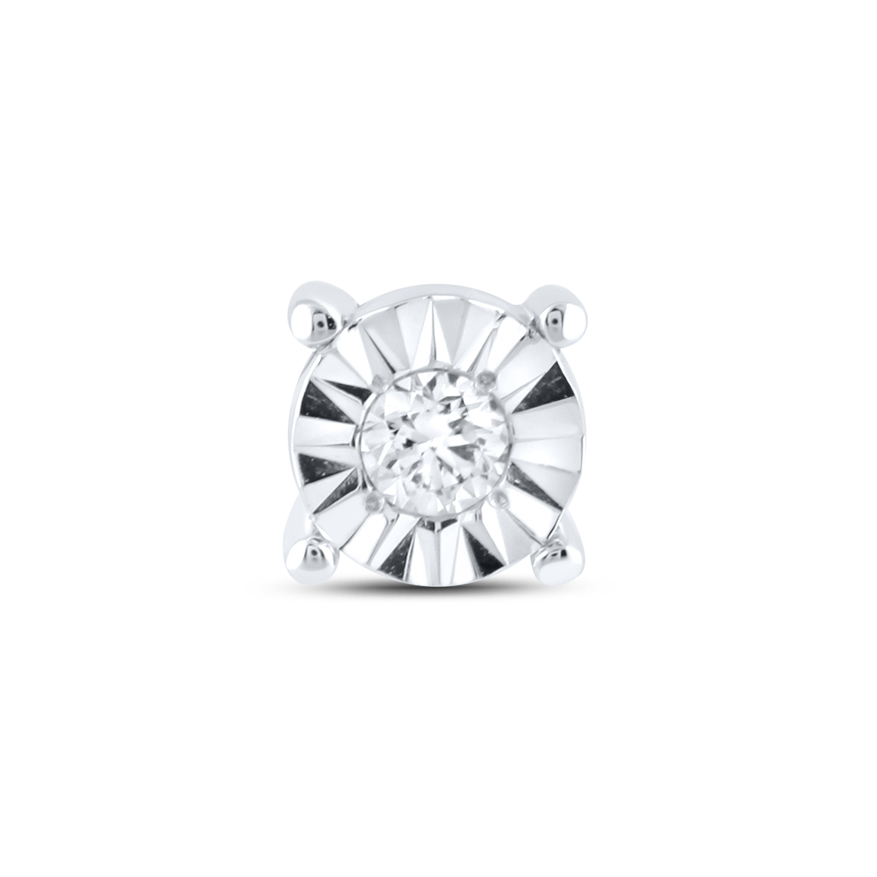 14kt White Gold 0.10ctw Lab Diamond Studs