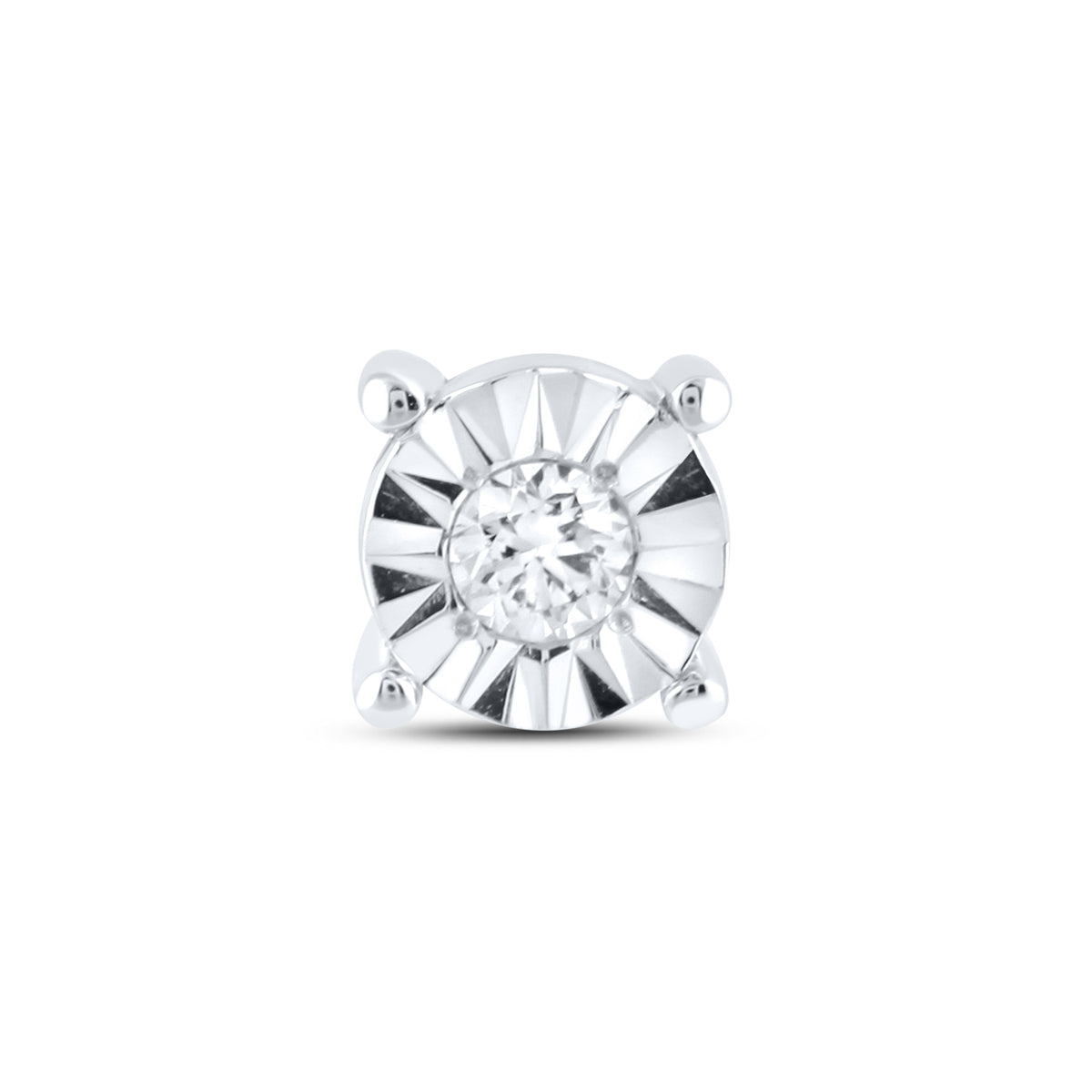 14kt White Gold 0.10 CTW Lab Diamond Studs