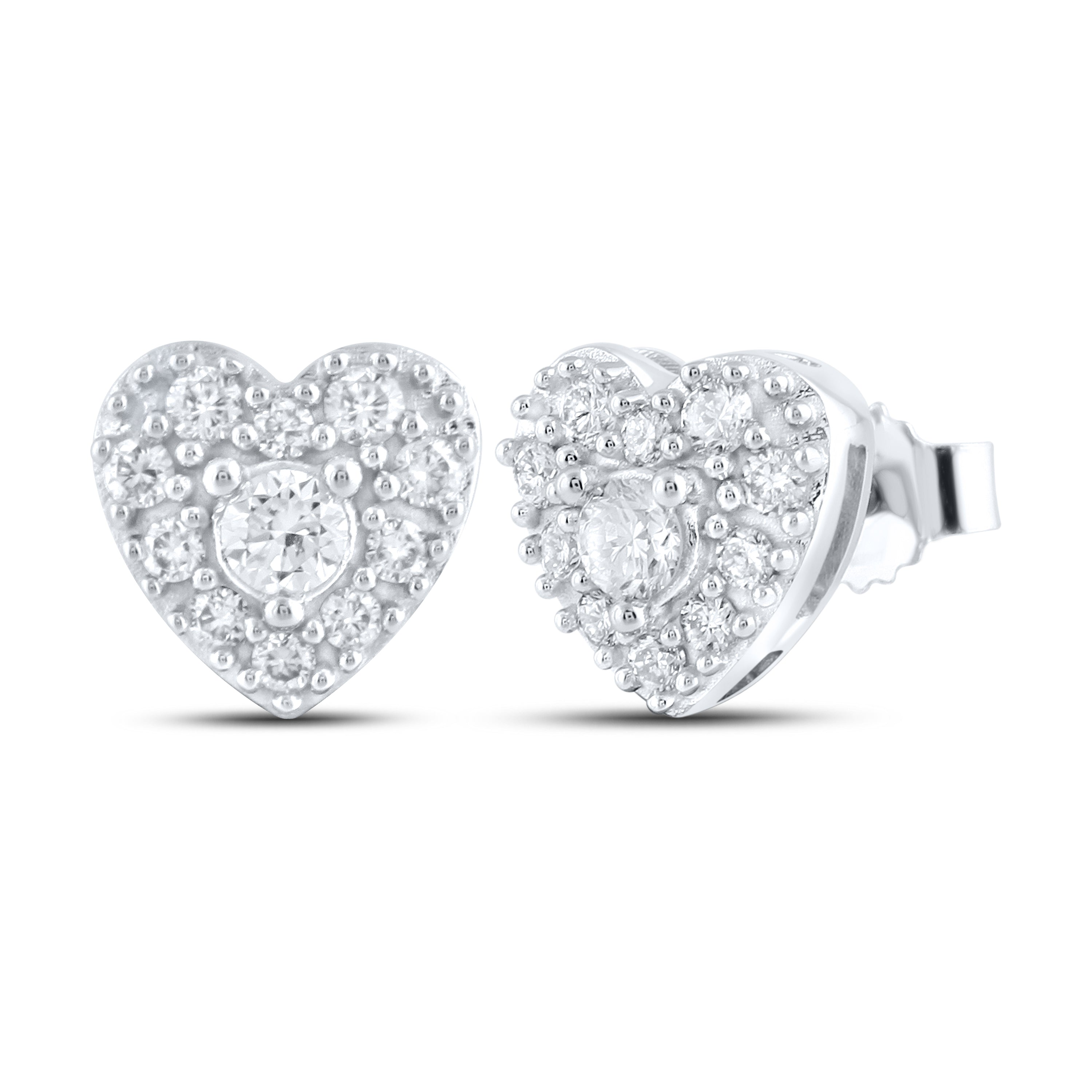 14K WHITE GOLD 0.31 CTW LAB DIAMOND EARRINGS