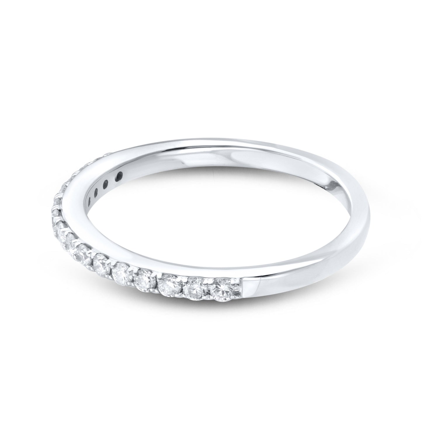 14k White Gold 0.25 CTW Ladies Diamond Band