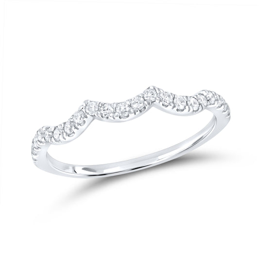 14k White gold 0.25ctw Diamond Band