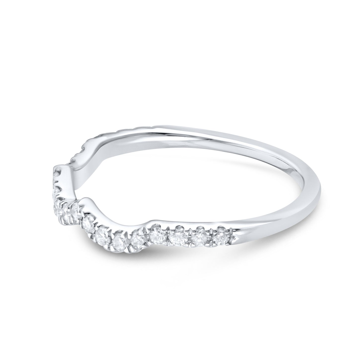 14k White gold 0.25ctw Diamond Band