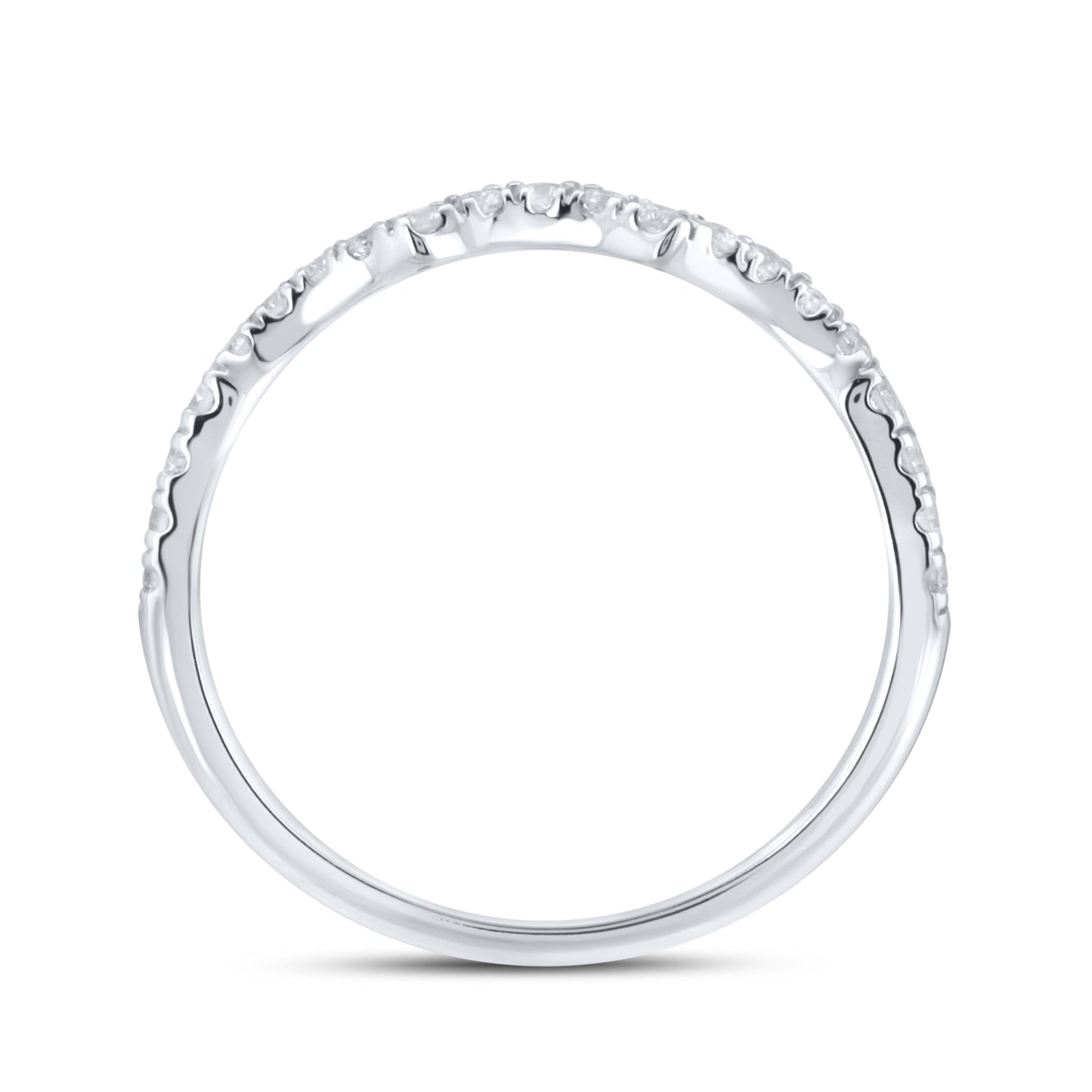 14k White gold 0.25ctw Diamond Band