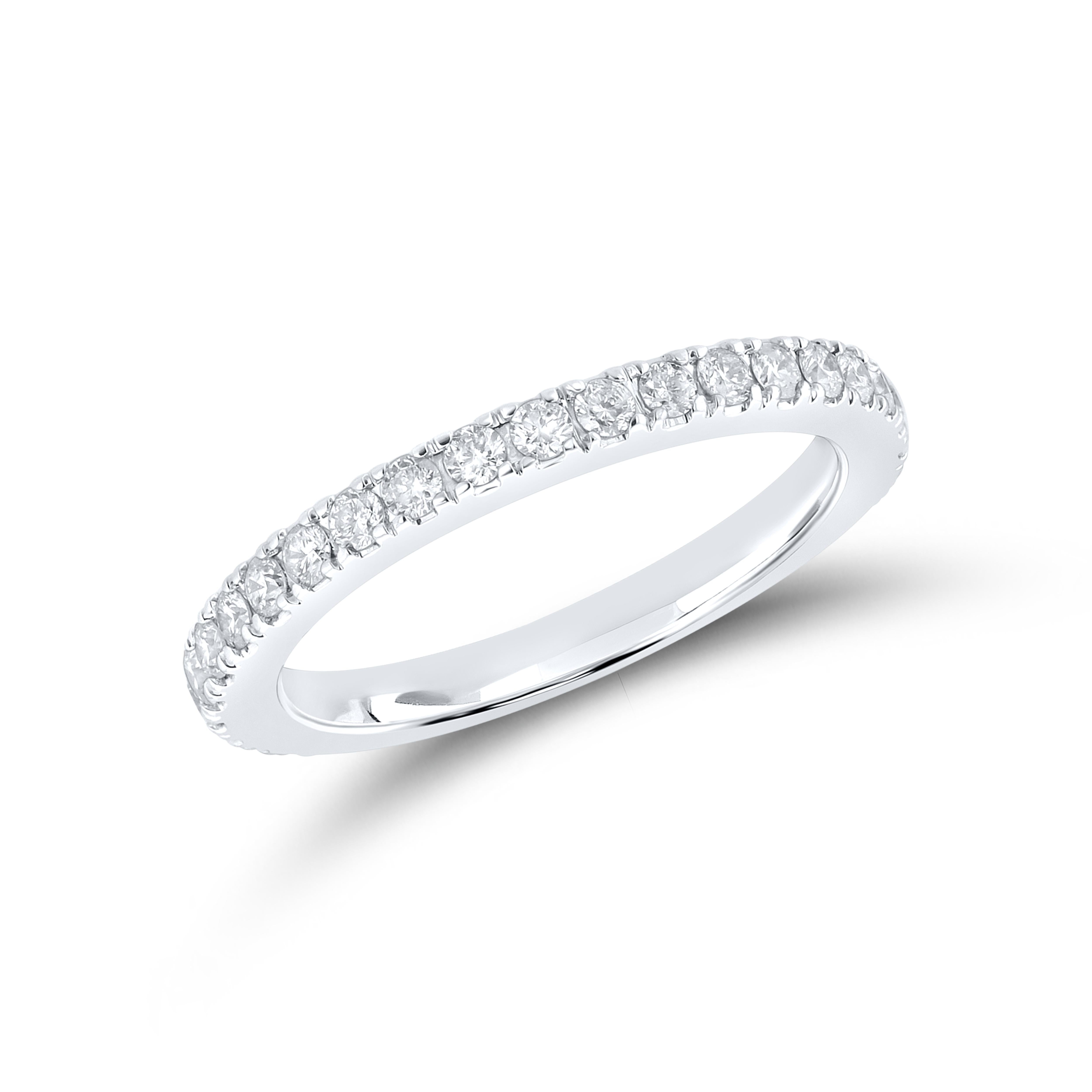 14kt white gold 0.51 CTW Ladies Diamond Band