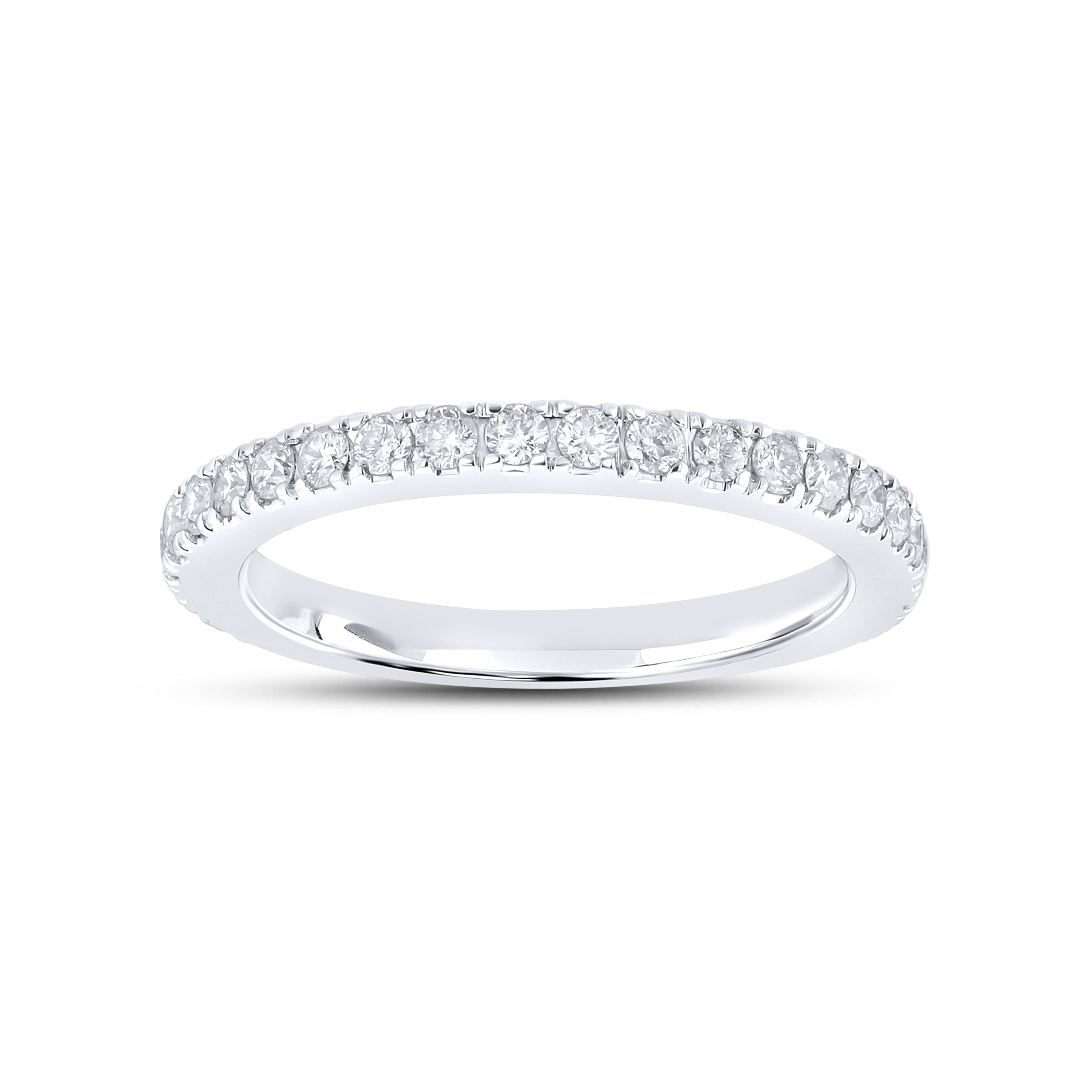 14kt white gold 0.51 CTW Ladies Diamond Band