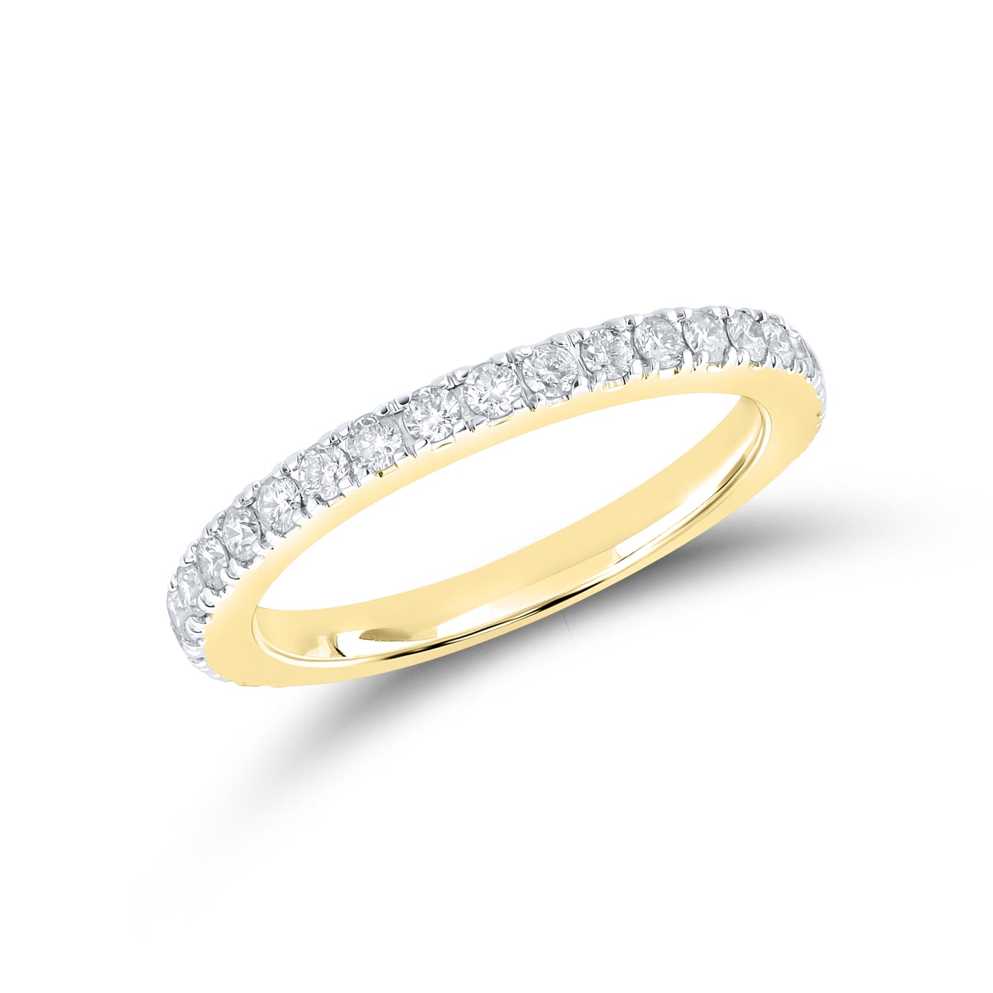 14k Yellow Gold 0.52 CTW Natural Diamond Ladies Band