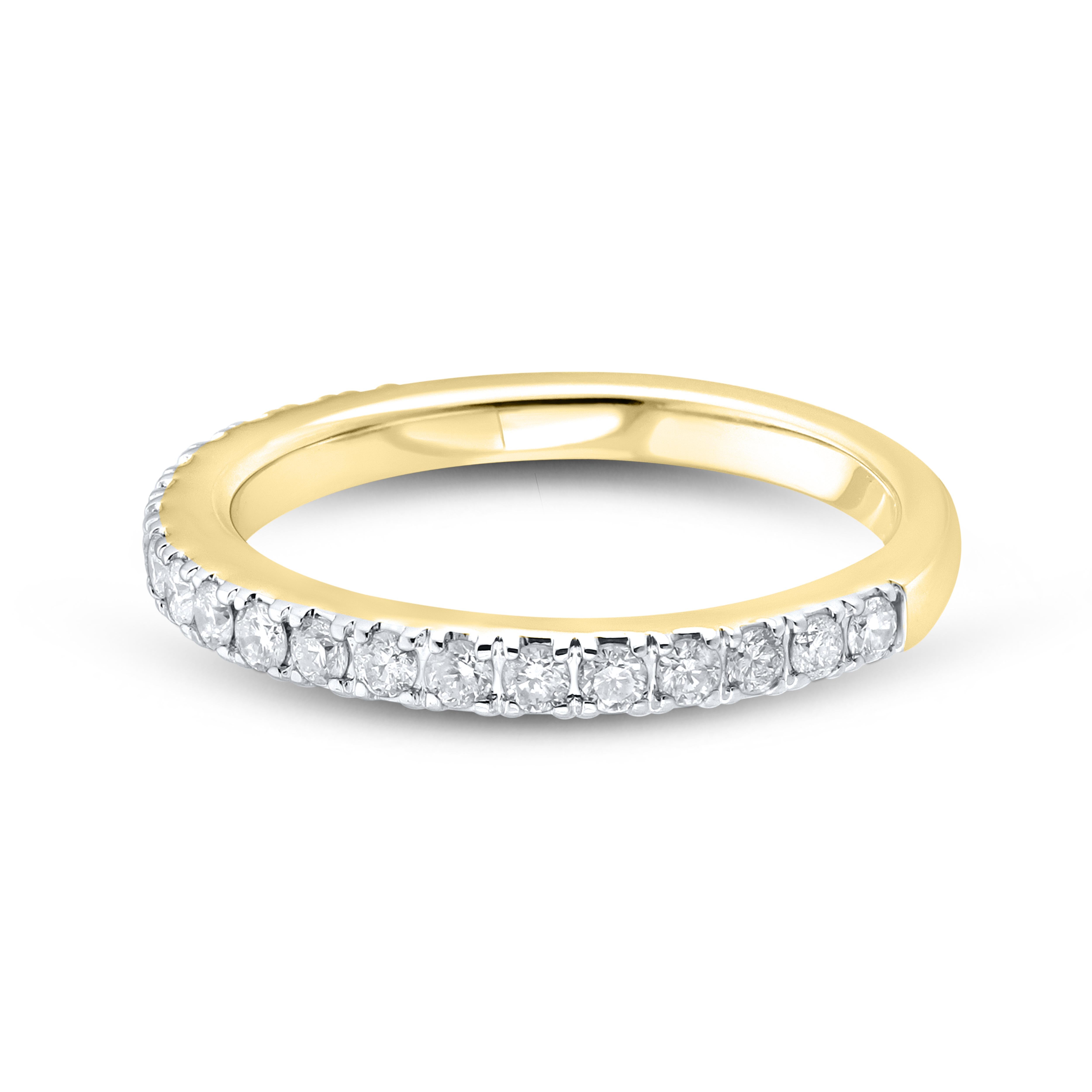 14kt Yellow Gold 0.52 CTW Natural Diamond Ladies Band