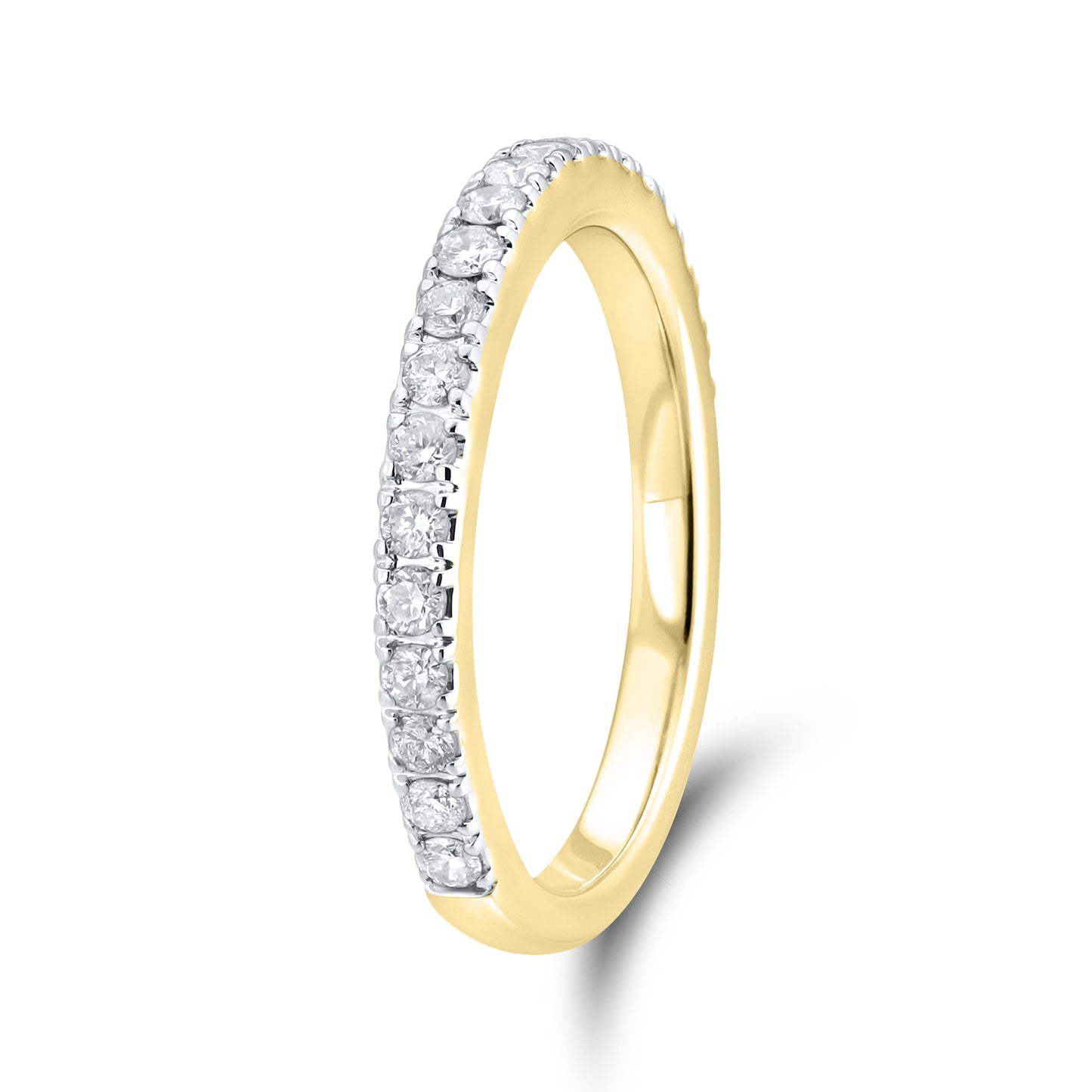 14k Yellow Gold 0.52 CTW Natural Diamond Ladies Band